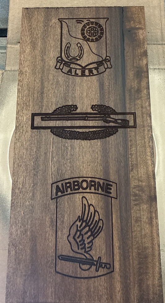 173rd Airborne Brigade Heritage Wooden Plaque | Handcrafted Military Wall Art