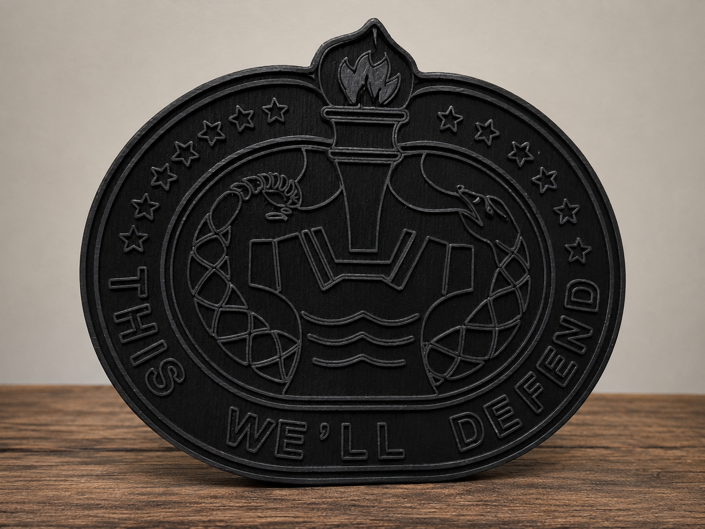 Drill Sergeant Badge – "This We'll Defend"